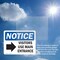 Signmission Visitors Use Main Entrance Right OSHA Notice Sign, Plastic, 10in W x 7in L, 2PK OS-2PACK-NS-P-710-L-18884 - alternate 7